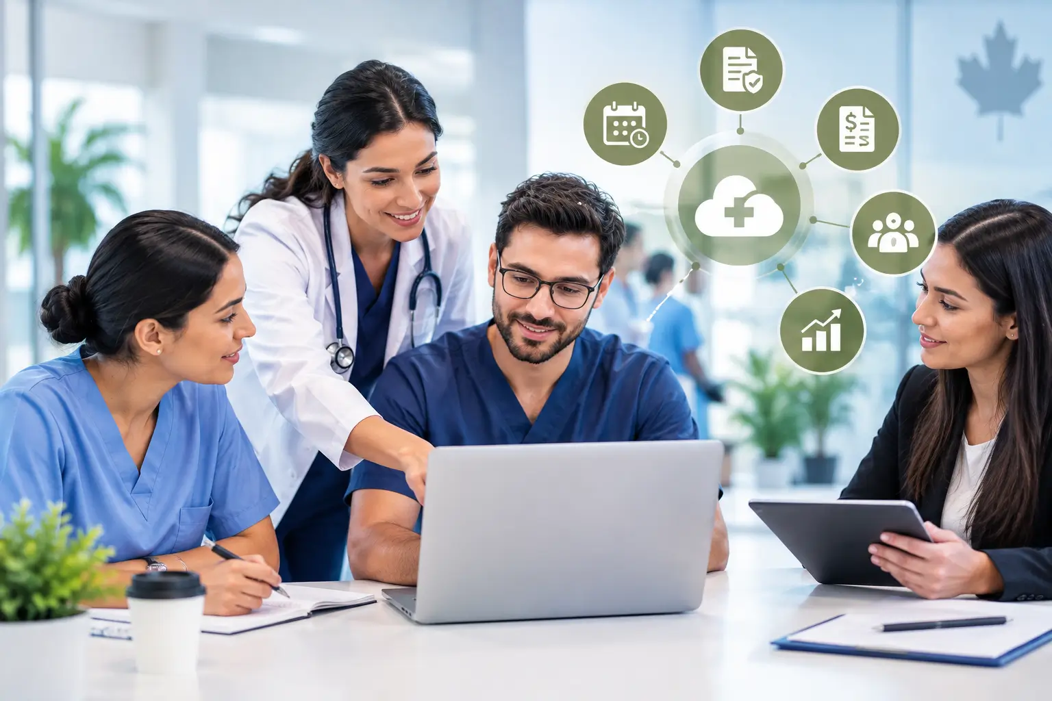 Healthcare interoperability Canada clinics using connected healthcare systems